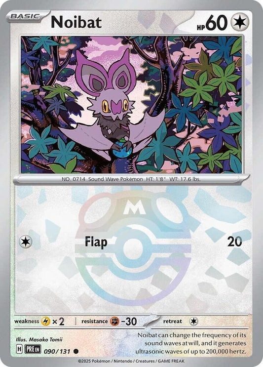 Noibat 090/131 (SV: Prismatic Evolutions)  - Master Ball Holofoil