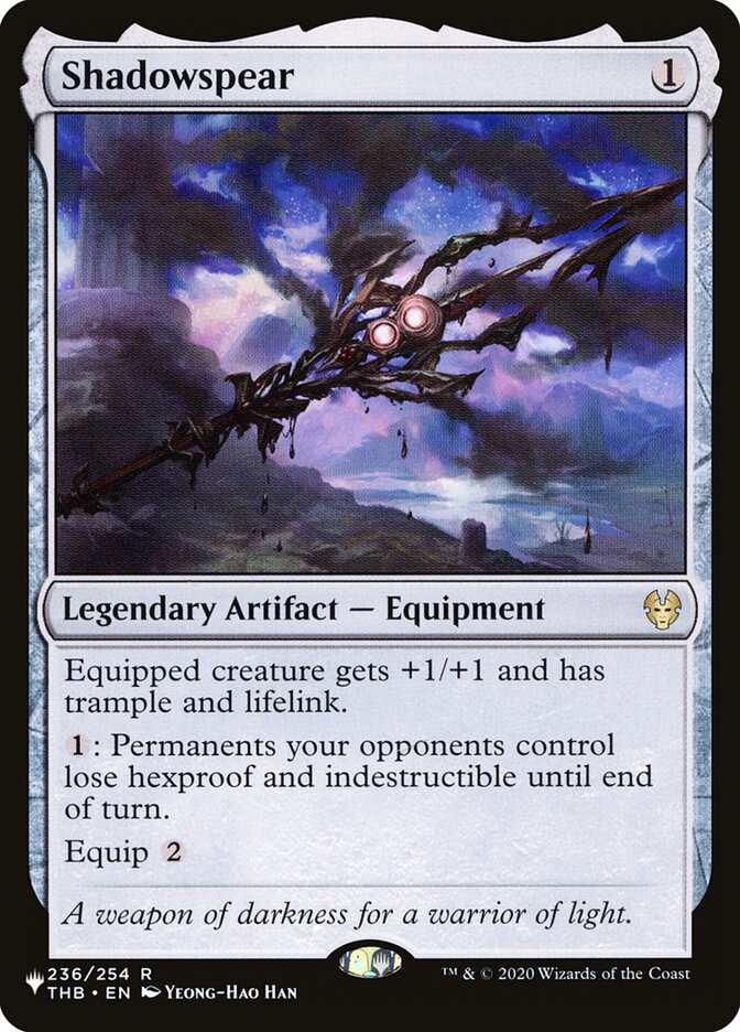 Shadowspear 236 (The List Reprints) 