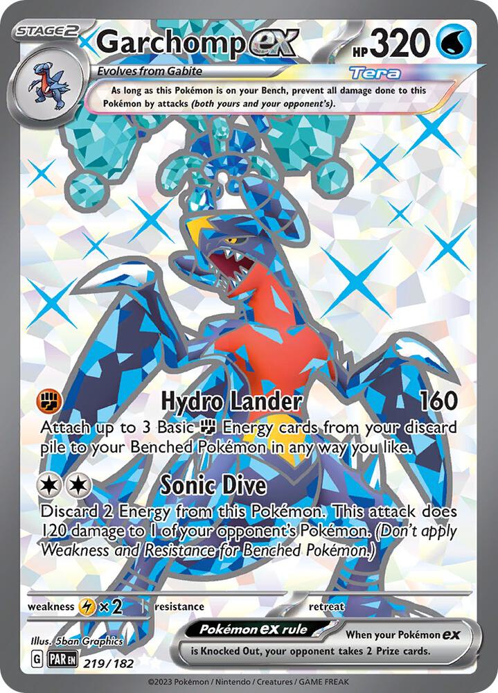 Garchomp ex 219/182 (SV04: Paradox Rift)  - Holofoil