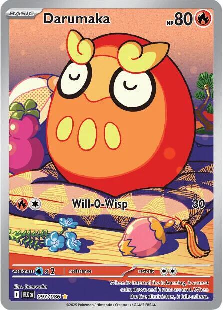 Darumaka 097/086 (SV: Black Bolt)  - Holofoil