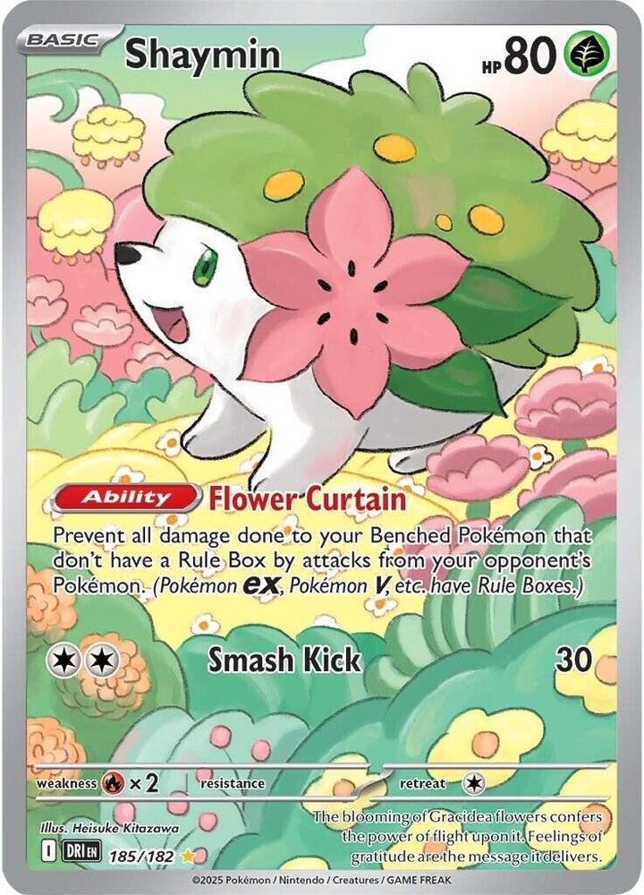 Shaymin 185/182 (SV10: Destined Rivals)  - Holofoil