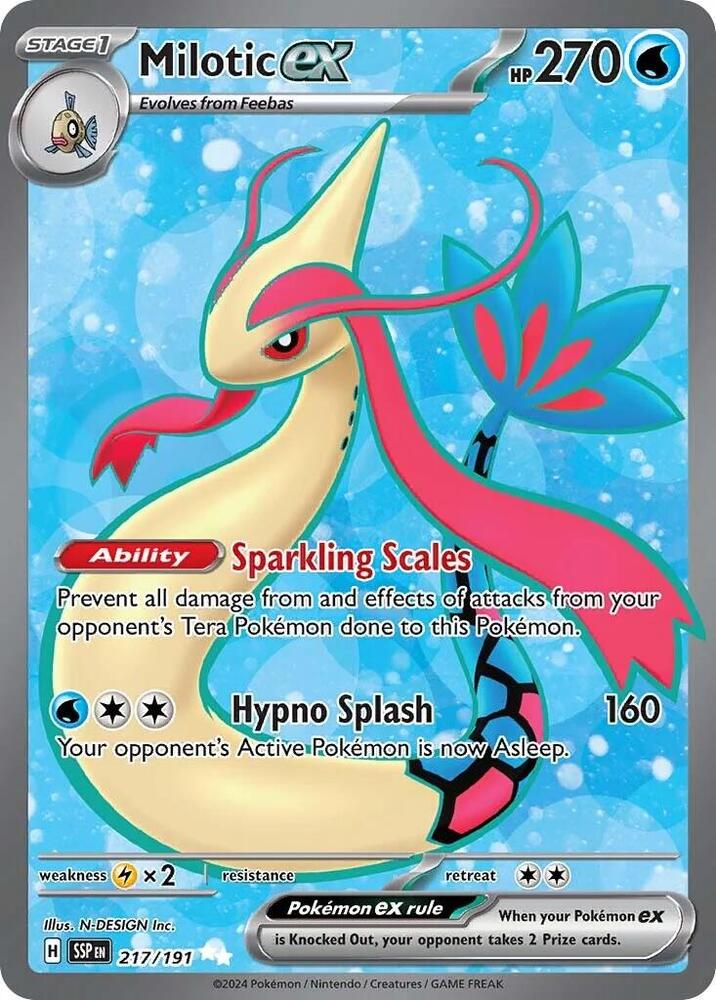 Milotic ex 217/191 (SV08: Surging Sparks)  - Holofoil