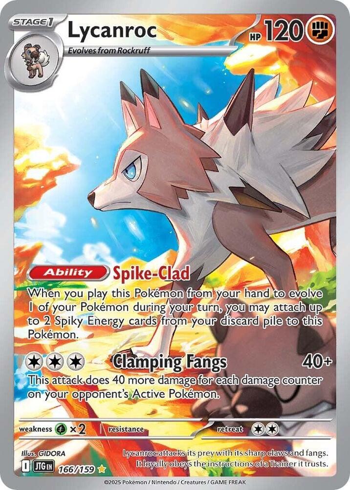 Lycanroc 166/159 (SV09: Journey Together)  - Holofoil