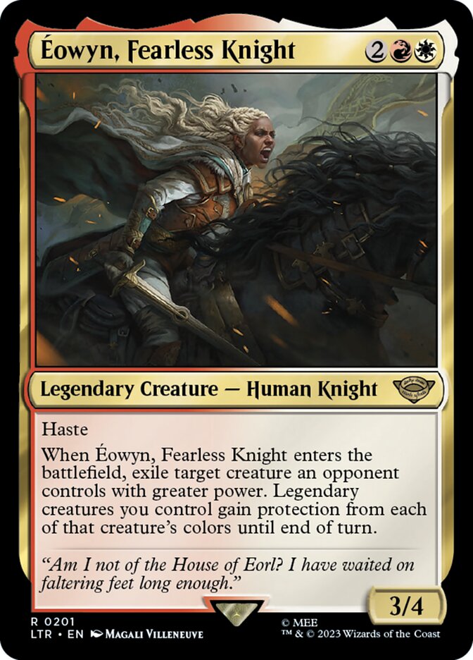 Éowyn, Fearless Knight 201 (Universes Beyond: The Lord of the Rings: Tales of Middle-earth)  - Foil