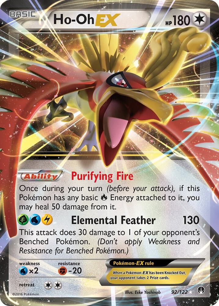 Ho-Oh EX 92/122 (XY - BREAKpoint)  - Holofoil