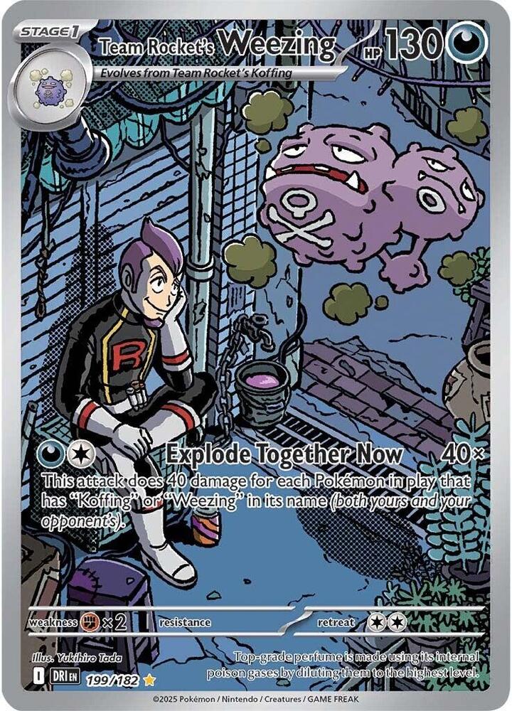 Team Rocket's Weezing 199/182 (SV10: Destined Rivals)  - Holofoil