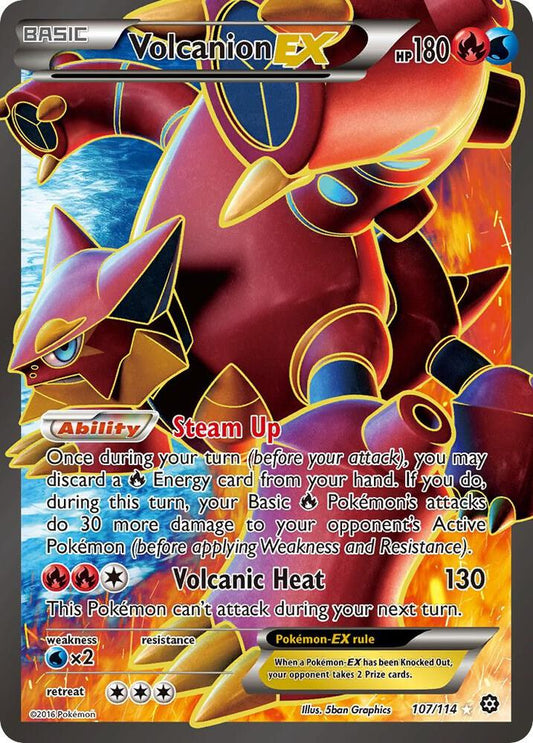 Volcanion EX 107/114 (XY - Steam Siege)  - Holofoil