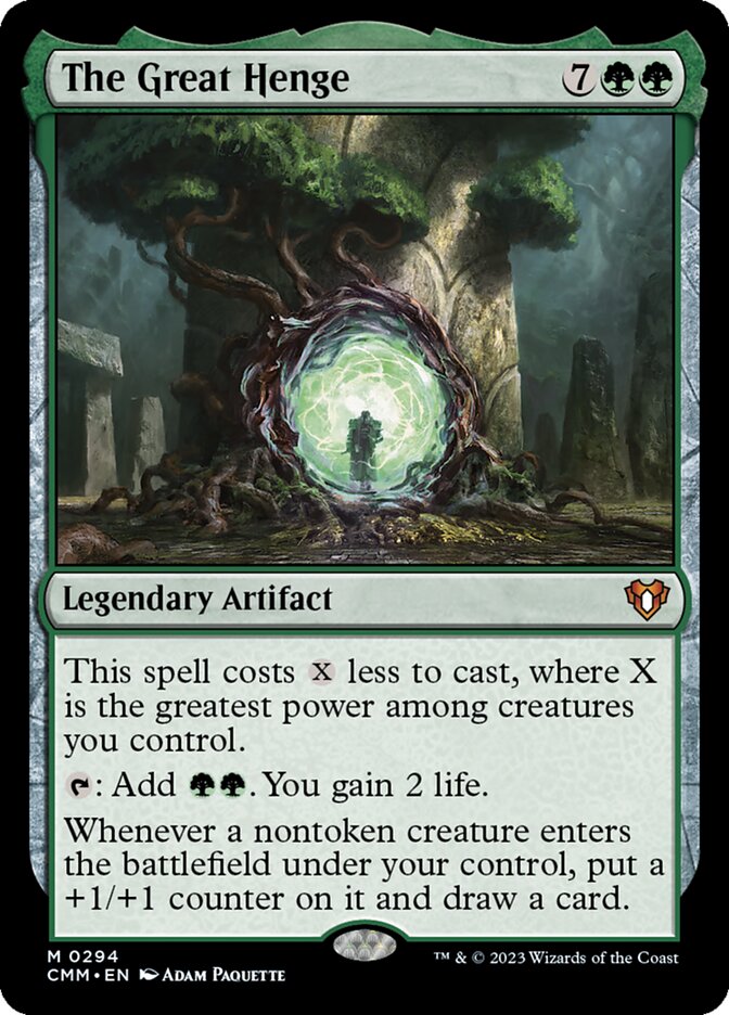 The Great Henge 294/451 (Commander Masters)  - Foil
