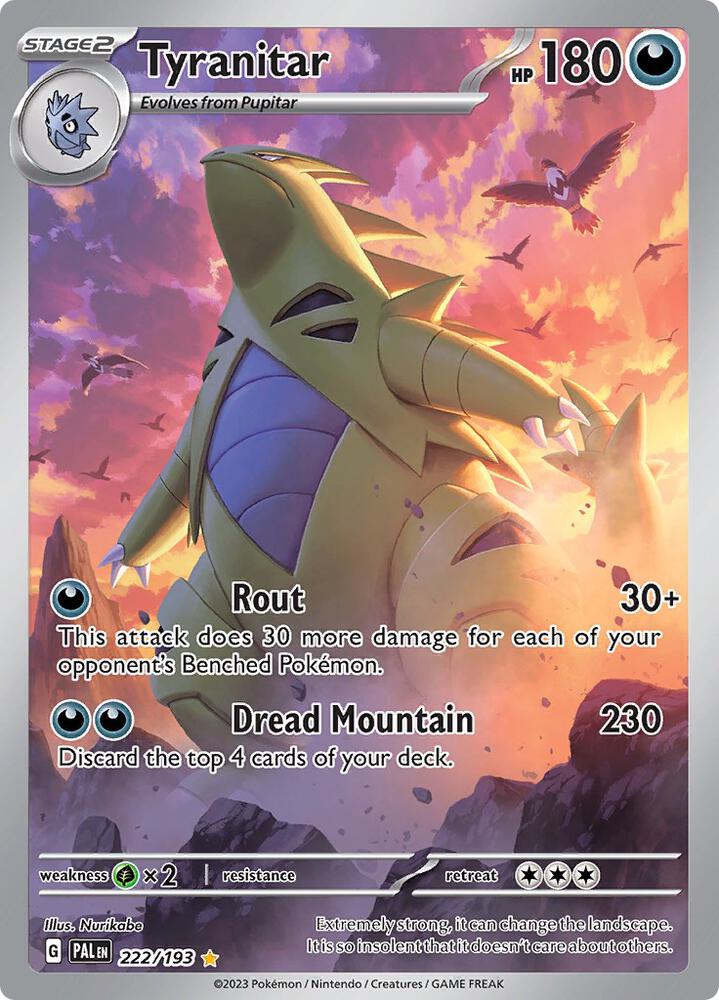 Tyranitar 222/193 (SV02: Paldea Evolved)  - Holofoil