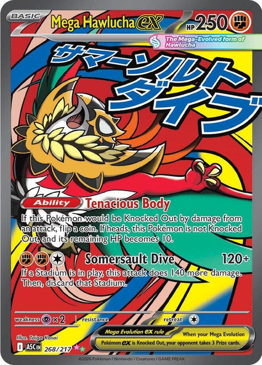 Mega Hawlucha ex 268 217 268/217 (ME: Ascended Heroes)  - Holofoil