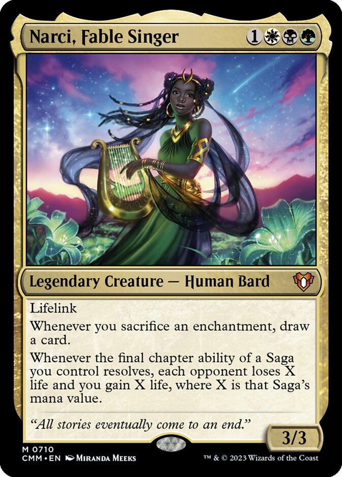 Narci, Fable Singer 710/451 (Commander Masters)  - Foil