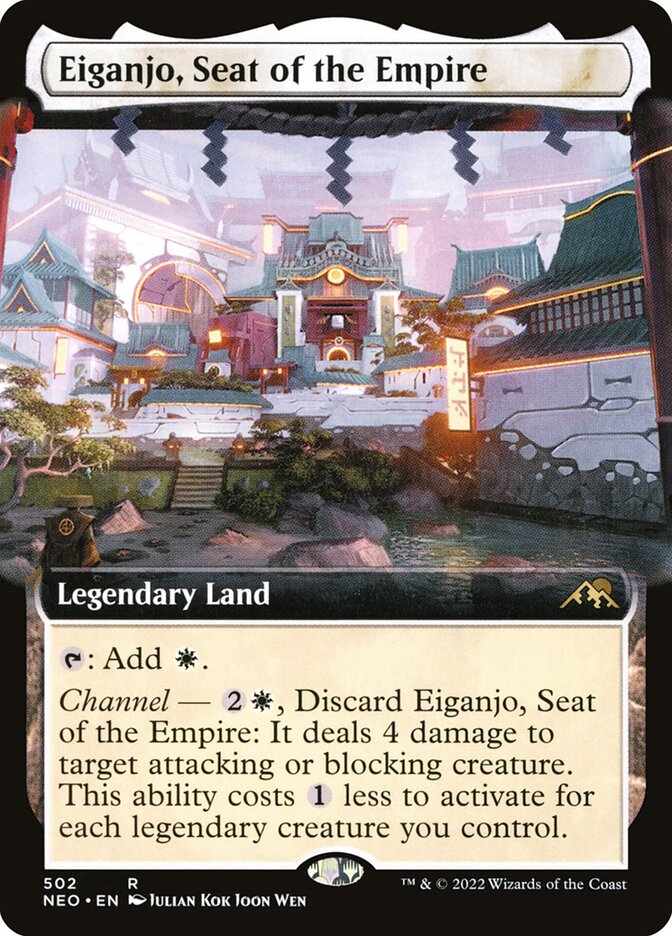 Eiganjo, Seat of the Empire 502 (Kamigawa: Neon Dynasty)  - Extended Art Foil