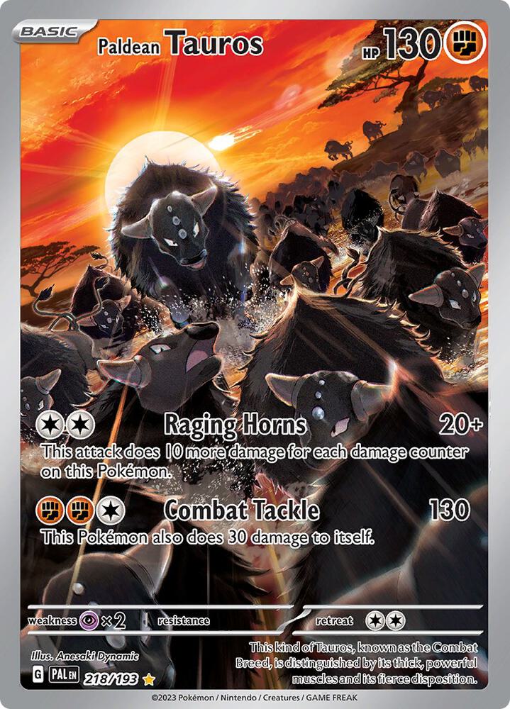 Paldean Tauros 218/193 (SV02: Paldea Evolved)  - Holofoil