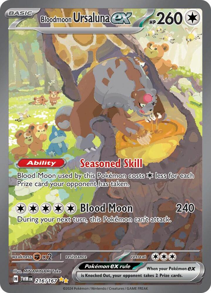 Bloodmoon Ursaluna ex 216/167 (SV06: Twilight Masquerade)  - Holofoil