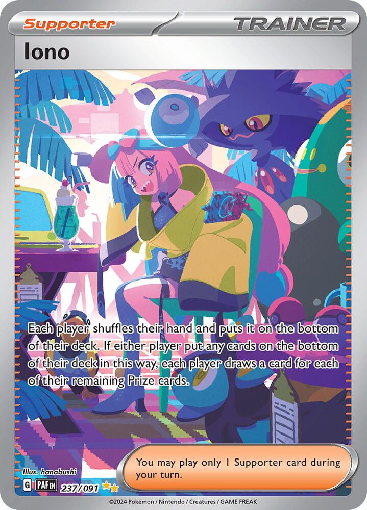 Iono 237 091 237/091 (SV: Paldean Fates)  - Holofoil