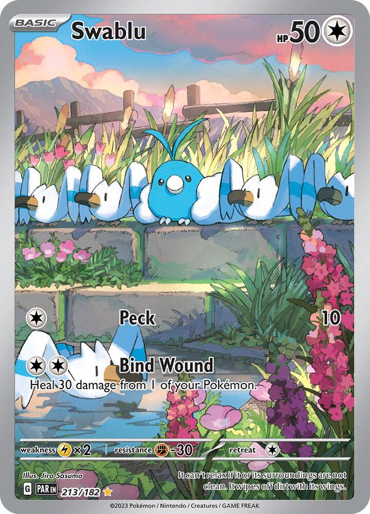 Swablu 213/182 (SV04: Paradox Rift)  - Holofoil