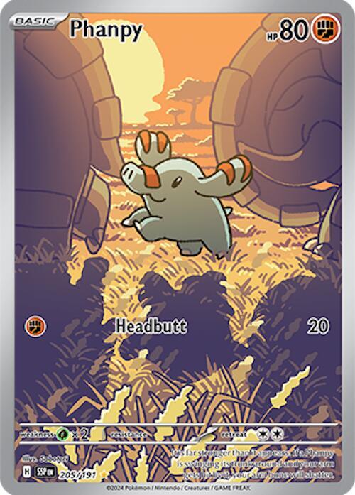 Phanpy 205/191 (SV08: Surging Sparks)  - Holofoil