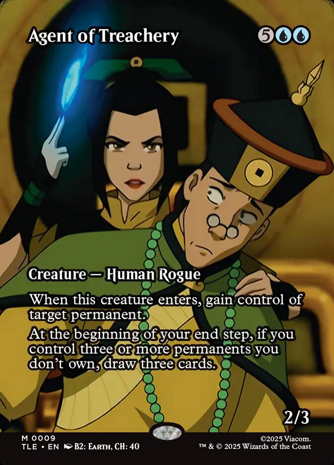 Agent of Treachery 9/317 (Avatar: The Last Airbender: Eternal-Legal)  - Borderless