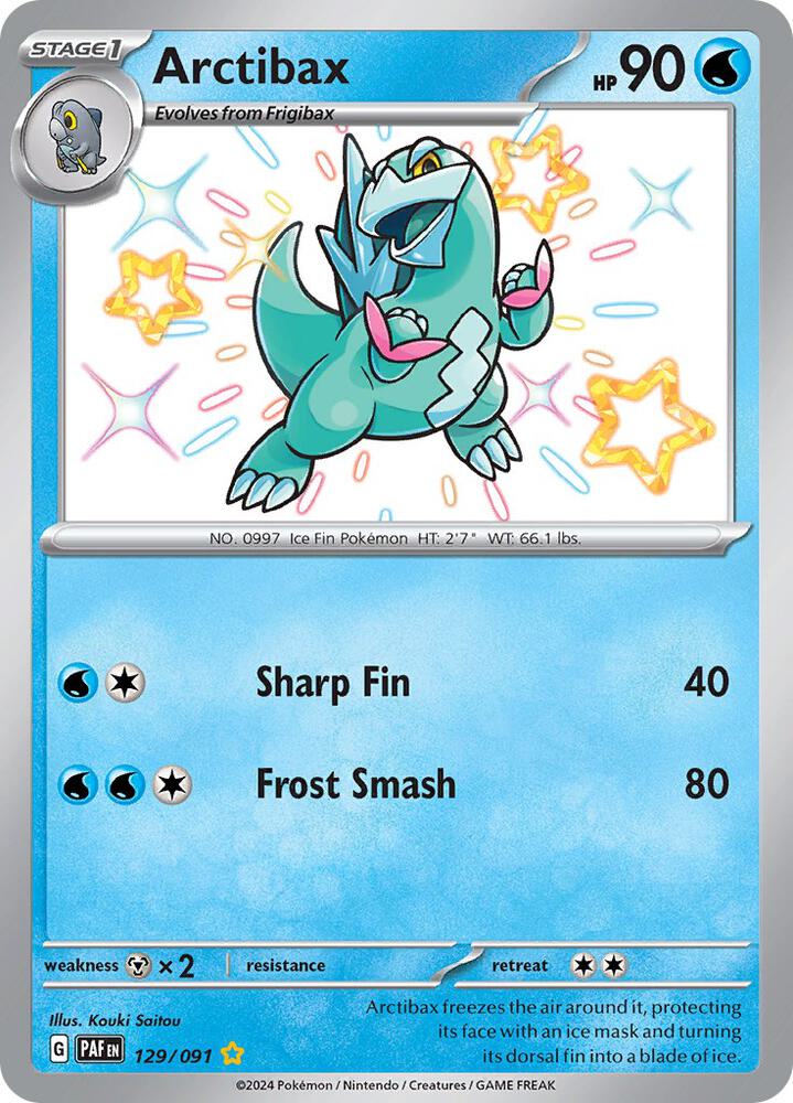 Arctibax 129/091 (SV: Paldean Fates)  - Holofoil
