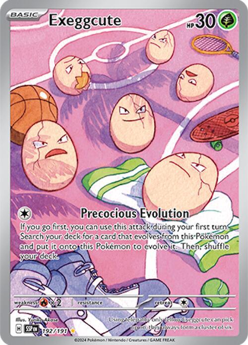 Exeggcute 192/191 (SV08: Surging Sparks)  - Holofoil