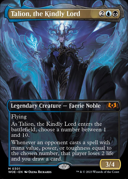 Talion, the Kindly Lord 301/276 (Wilds of Eldraine)  - Borderless Foil