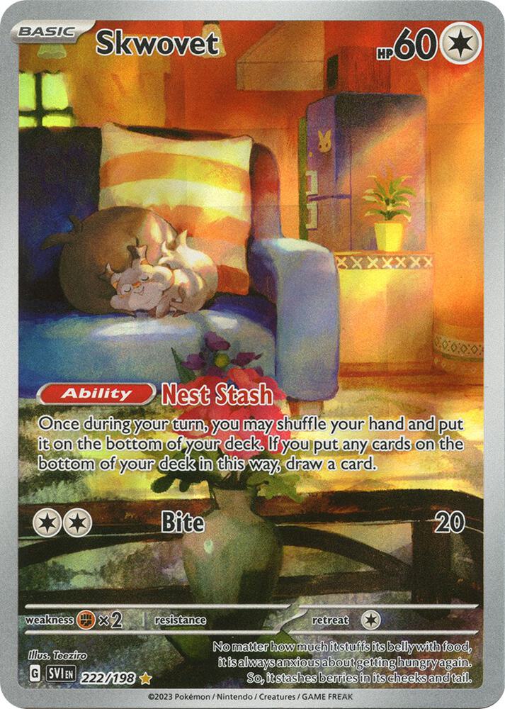 Skwovet 222/198 (SV01: Scarlet & Violet Base Set)  - Holofoil