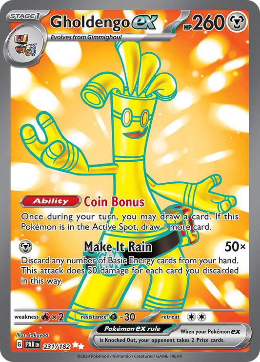 Gholdengo ex 231/182 (SV04: Paradox Rift)  - Holofoil