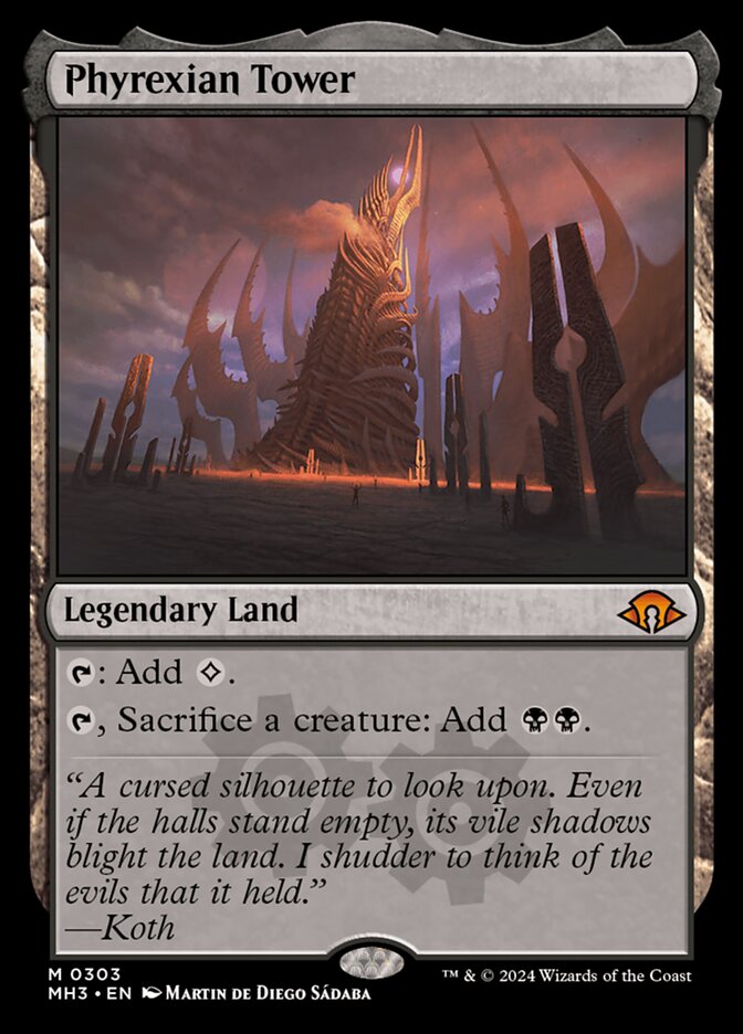 Phyrexian Tower 303/319 (Modern Horizons 3) 