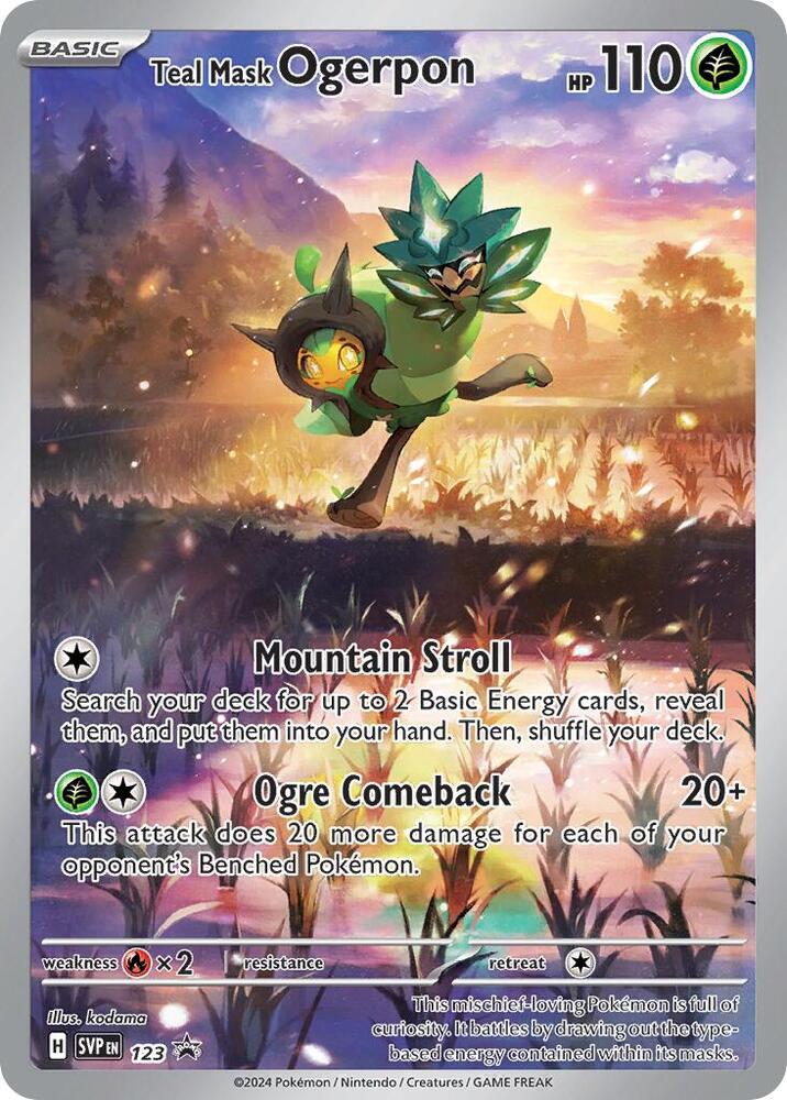 Teal Mask Ogerpon 123 (SV: Scarlet & Violet Promo Cards)  - Holofoil