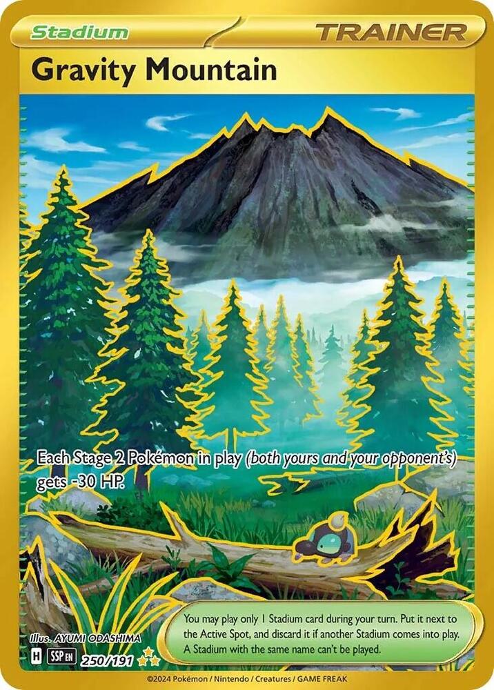 Gravity Mountain 250/191 (SV08: Surging Sparks)  - Holofoil