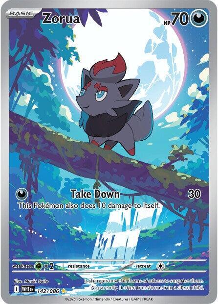 Zorua 142/086 (SV: White Flare)  - Holofoil