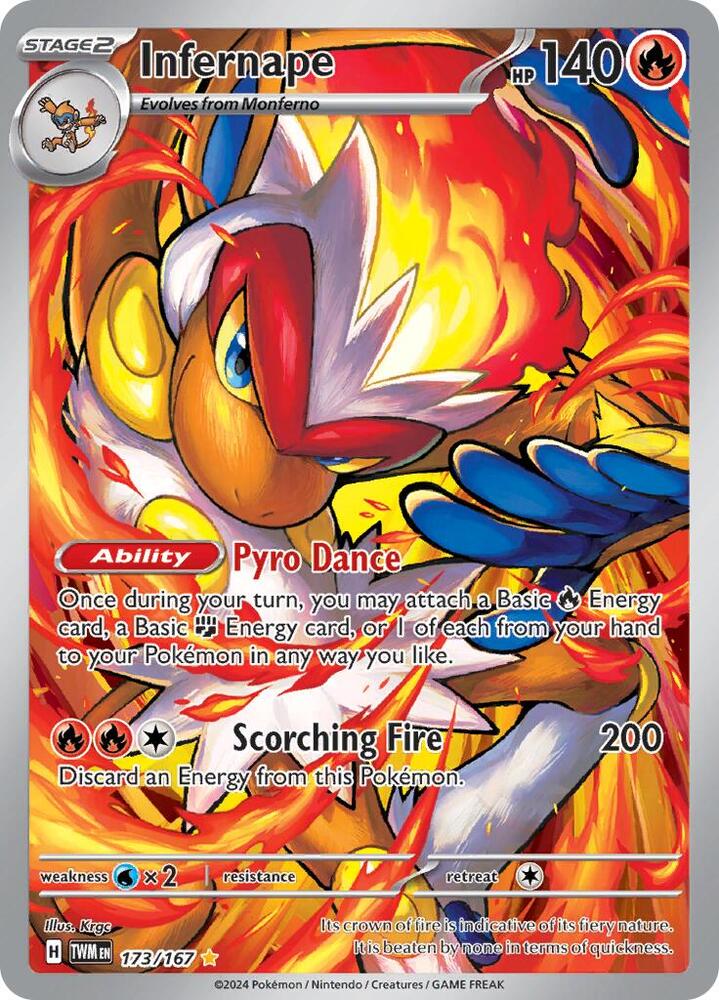 Infernape 173/167 (SV06: Twilight Masquerade)  - Holofoil