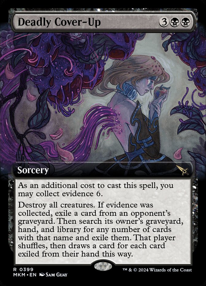 Deadly Cover-Up 399 (Murders at Karlov Manor)  - Extended Art Foil