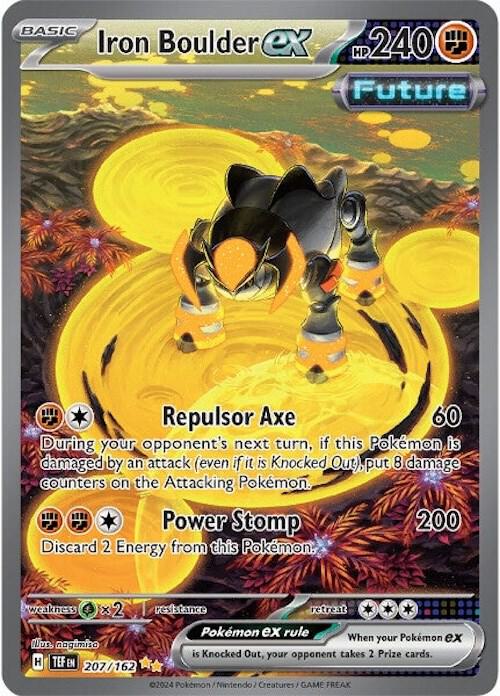 Iron Boulder ex 207/162 (SV05: Temporal Forces)  - Holofoil