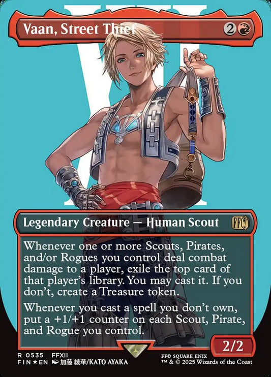 Vaan, Street Thief 535/309 (FINAL FANTASY)  - Borderless Surge Foil