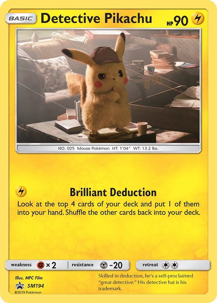 Detective Pikachu SM194 (SM Promos)  - Holofoil