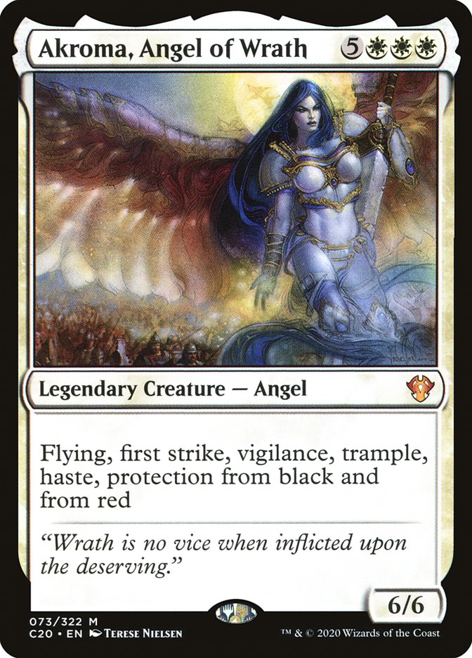 Akroma, Angel of Wrath 73/322 (Commander 2020) 