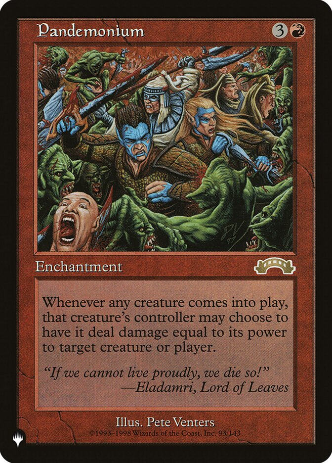 Pandemonium EXO-93/5075 (The List Reprints) 