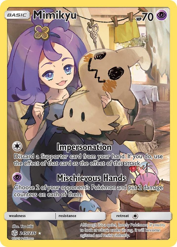 Mimikyu Secret 245/236 (SM - Cosmic Eclipse)  - Holofoil