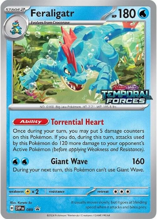 Feraligatr Prerelease 089 (SV: Scarlet & Violet Promo Cards)  - Holofoil