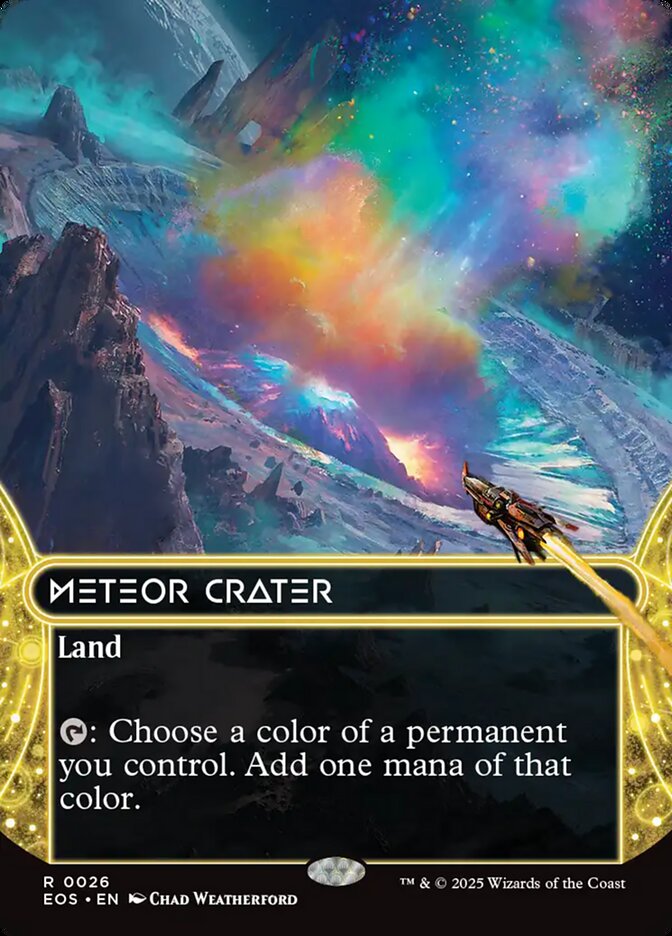 Meteor Crater 26 (Edge of Eternities: Stellar Sights)  - Borderless Foil
