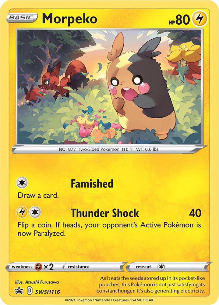 Morpeko SWSH116 (SWSH: Sword & Shield Promo Cards)  - Holofoil