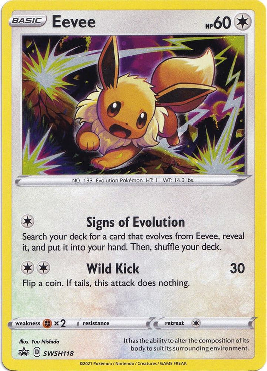 Eevee SWSH118 (SWSH: Sword & Shield Promo Cards)  - Holofoil