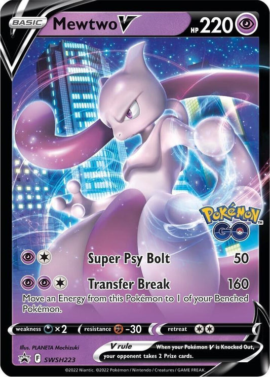 Mewtwo V SWSH223 (SWSH: Sword & Shield Promo Cards)  - Holofoil
