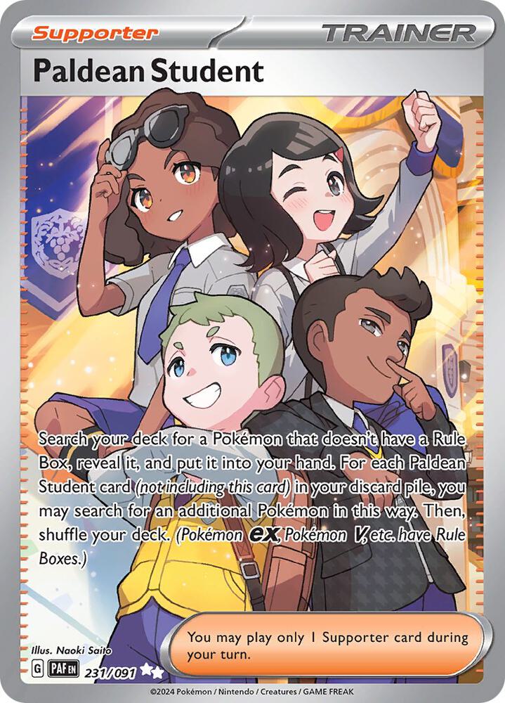 Paldean Student 231/091 (SV: Paldean Fates)  - Holofoil