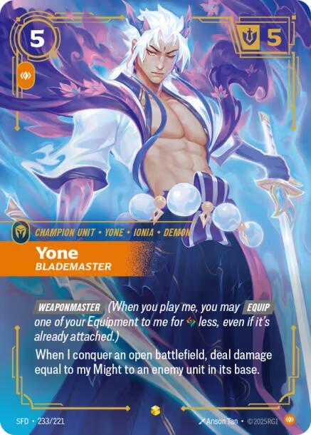 Yone - Blademaster 233/221 (Spiritforged)  - Foil