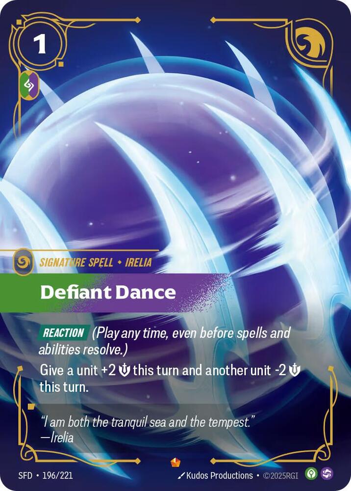 Defiant Dance 196/221 (Spiritforged)  - Foil