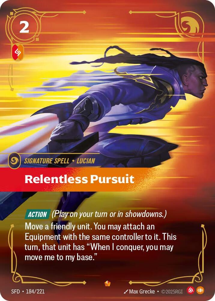 Relentless Pursuit 184/221 (Spiritforged)  - Foil