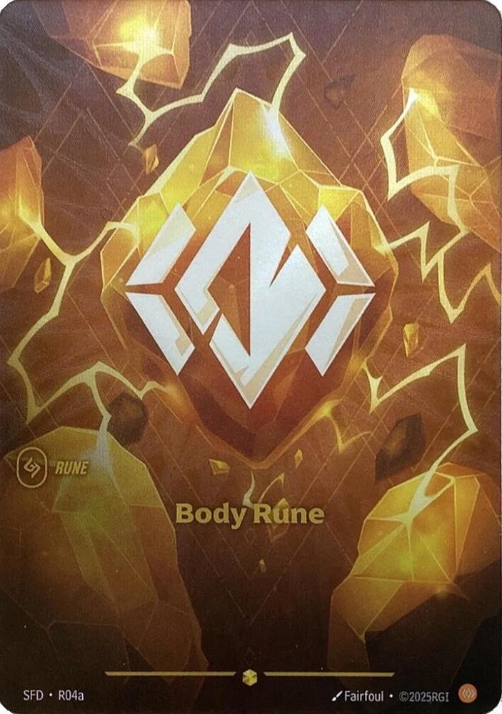 Body Rune Alternate Art R04a (Spiritforged)  - Foil