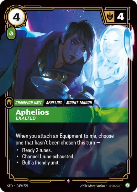 Aphelios - Exalted 049/221 (Spiritforged)  - Foil